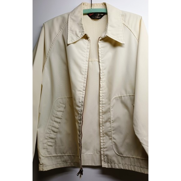 VINTAGE SEARS JACKET, IVORY, SIZE MEDIUM - Picture 2 of 9
